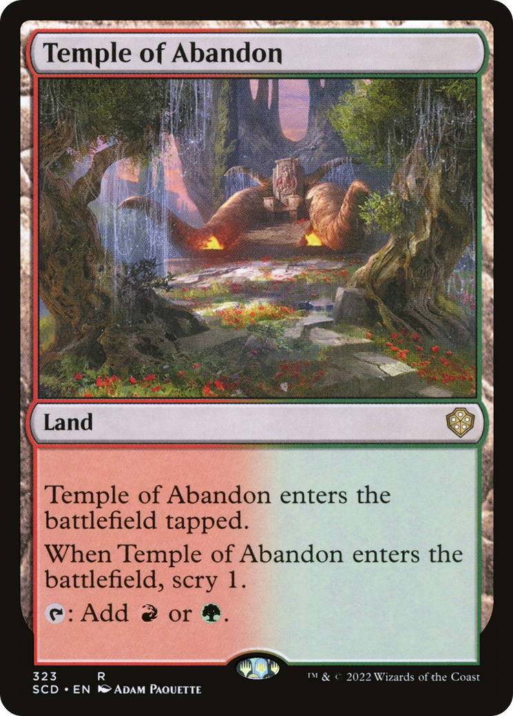 Temple of Abandon [Starter Commander Decks] | Jack's On Queen