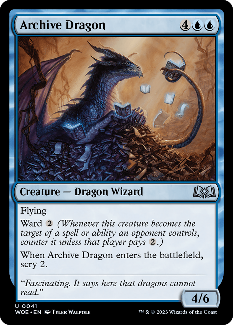 Archive Dragon [Wilds of Eldraine] | Jack's On Queen