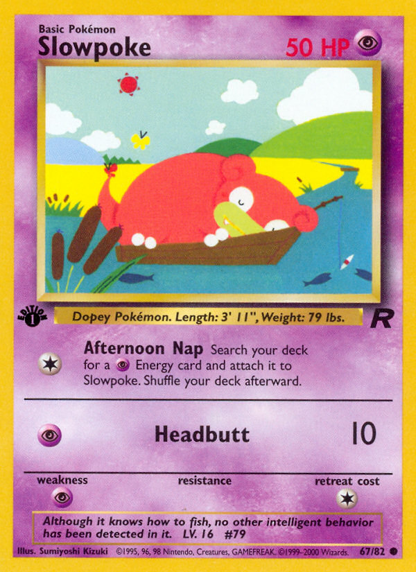 Slowpoke (67/82) [Team Rocket 1st Edition] | Jack's On Queen