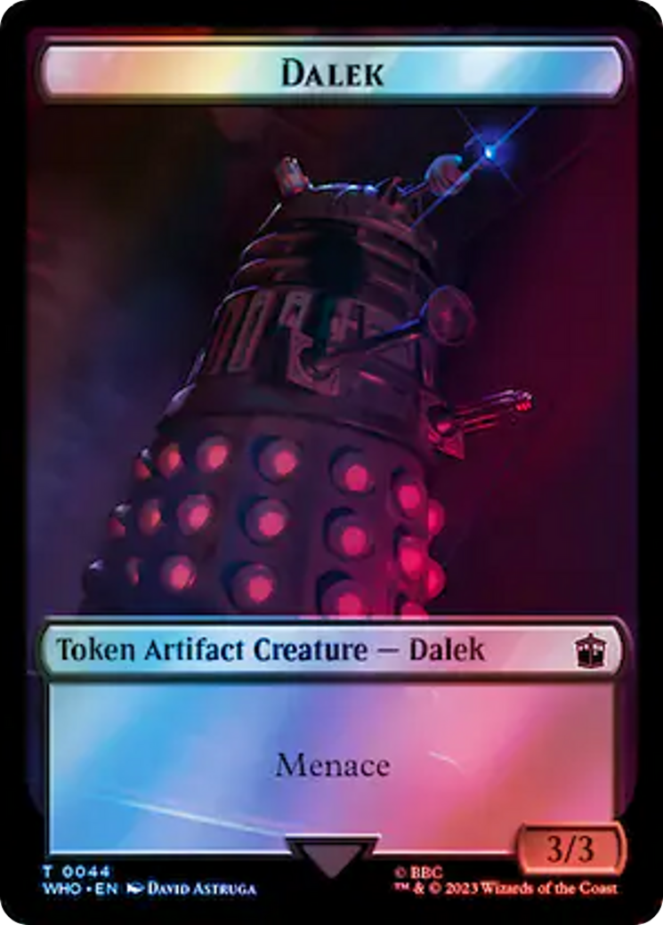 Dalek // Treasure (0062) Double-Sided Token (Surge Foil) [Doctor Who Tokens] | Jack's On Queen