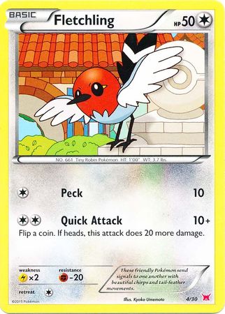 Fletchling (4/30) [XY: Trainer Kit 2 - Latias] | Jack's On Queen