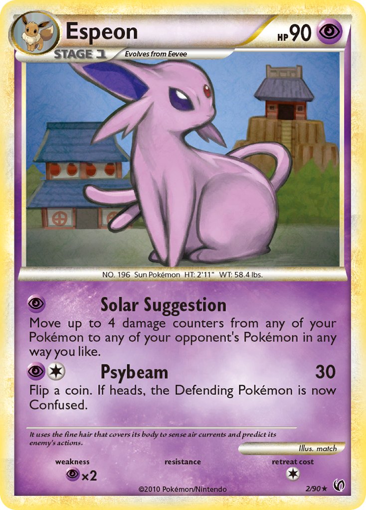 Espeon (2/90) (Theme Deck Exclusive) [HeartGold & SoulSilver: Undaunted] | Jack's On Queen