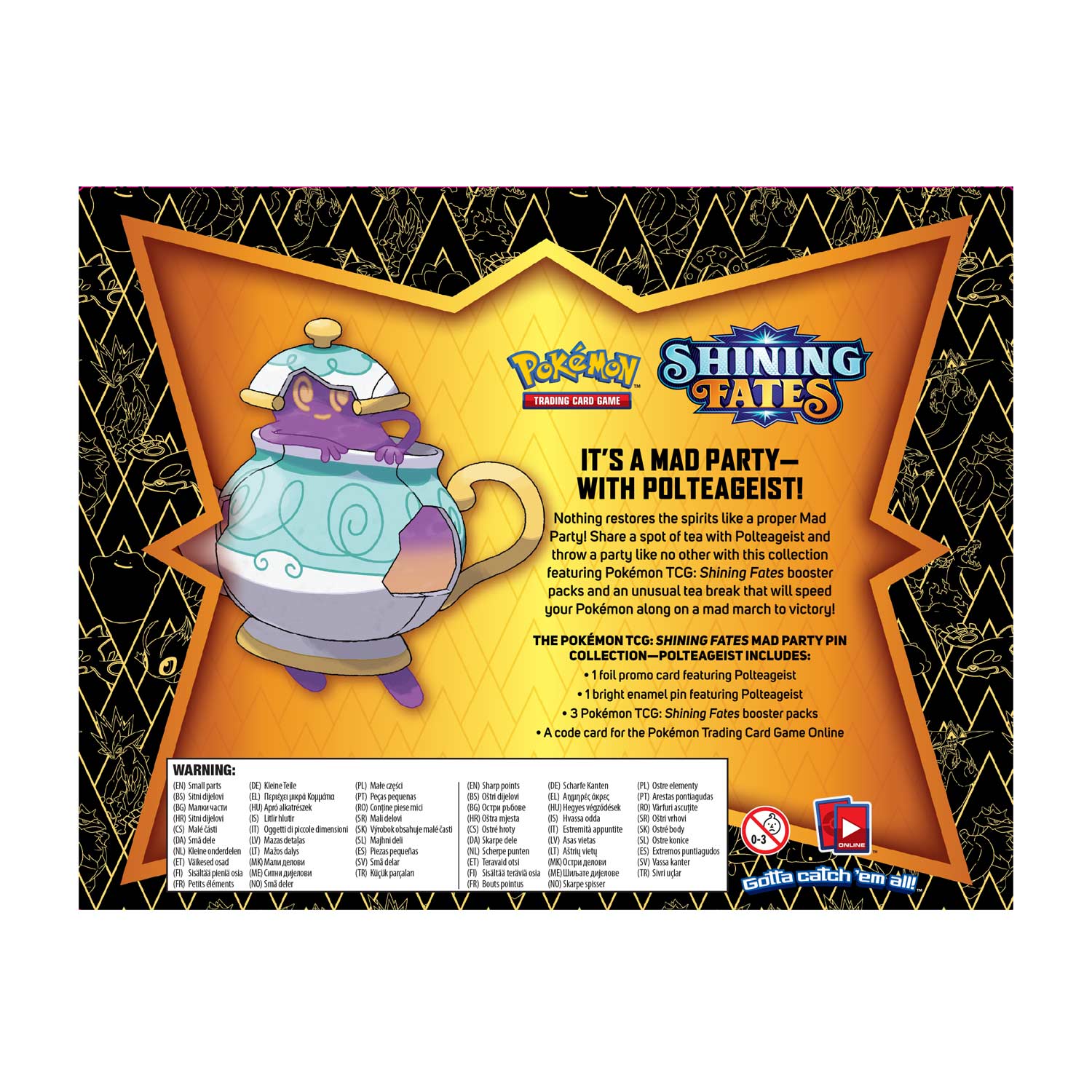 Shining Fates - Mad Party Pin Collection (Polteageist) | Jack's On Queen