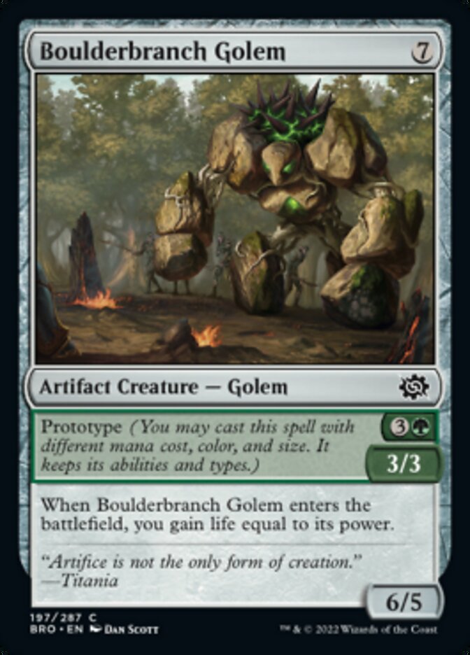 Boulderbranch Golem [The Brothers' War] | Jack's On Queen