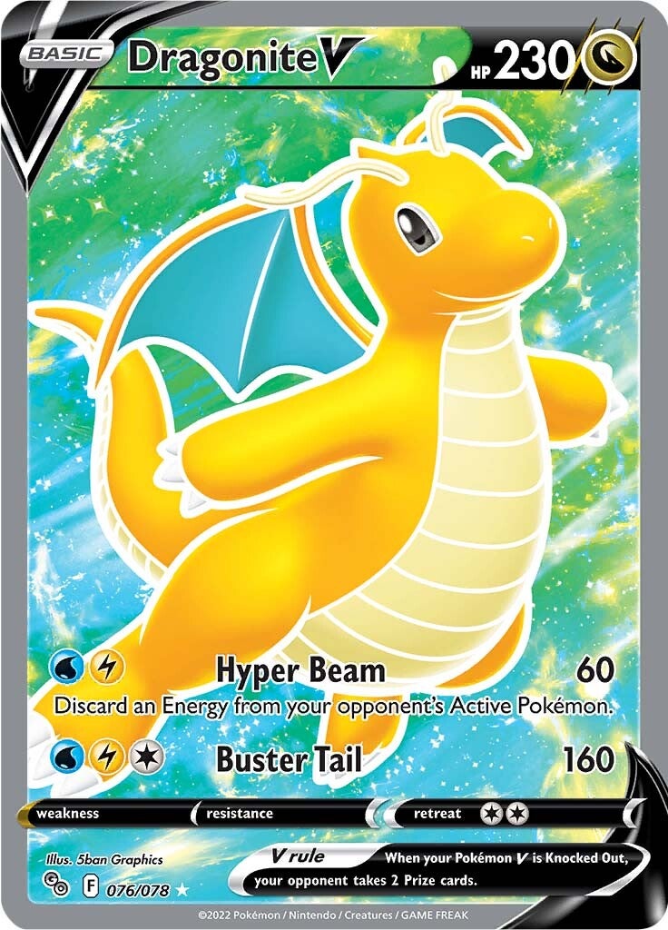 Dragonite V (076/078) [Pokémon GO] | Jack's On Queen