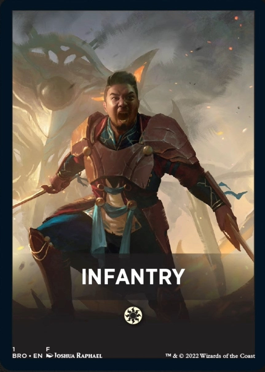 Infantry Theme Card [The Brothers' War Tokens] | Jack's On Queen