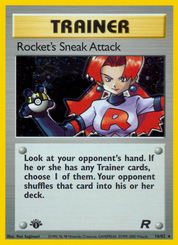 Rocket's Sneak Attack (16/82) [Team Rocket 1st Edition] | Jack's On Queen