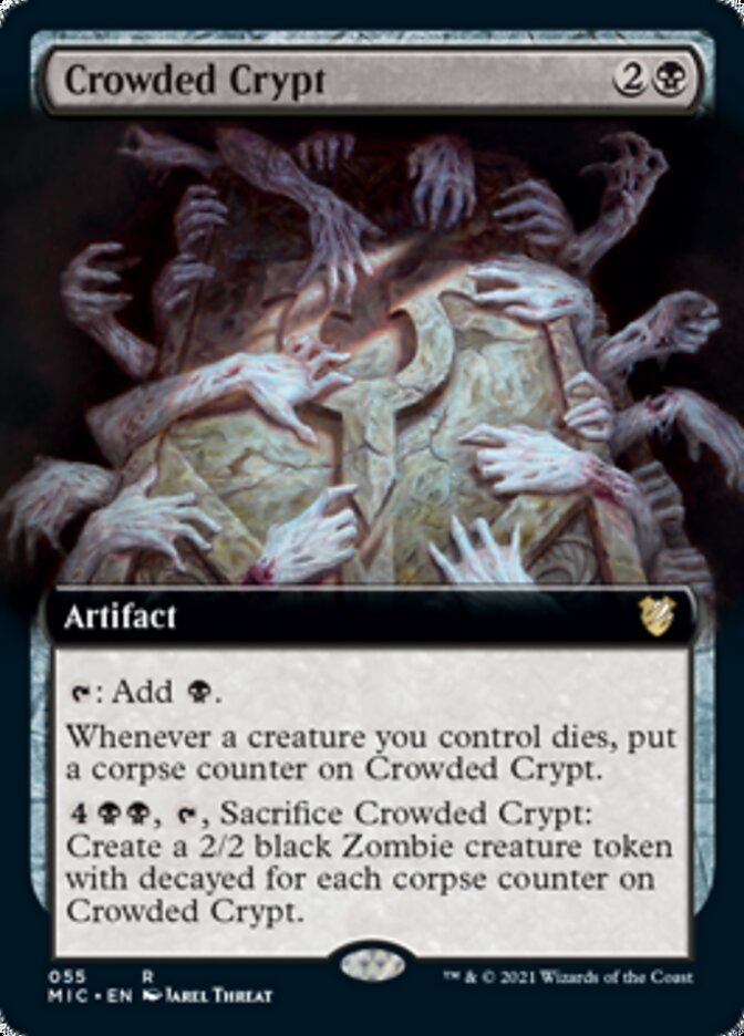 Crowded Crypt (Extended) [Innistrad: Midnight Hunt Commander] | Jack's On Queen