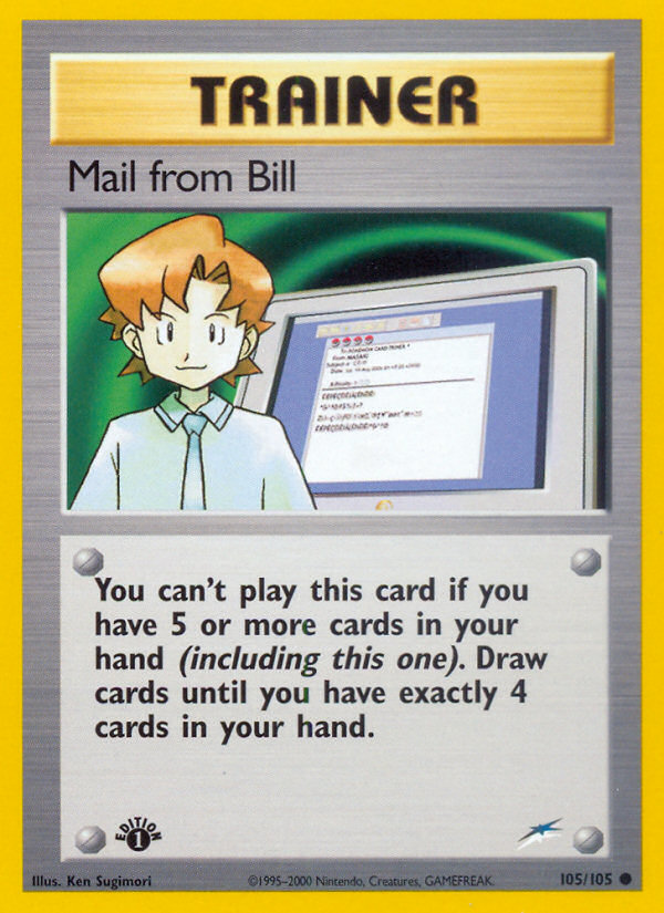 Mail from Bill (105/105) [Neo Destiny 1st Edition] | Jack's On Queen