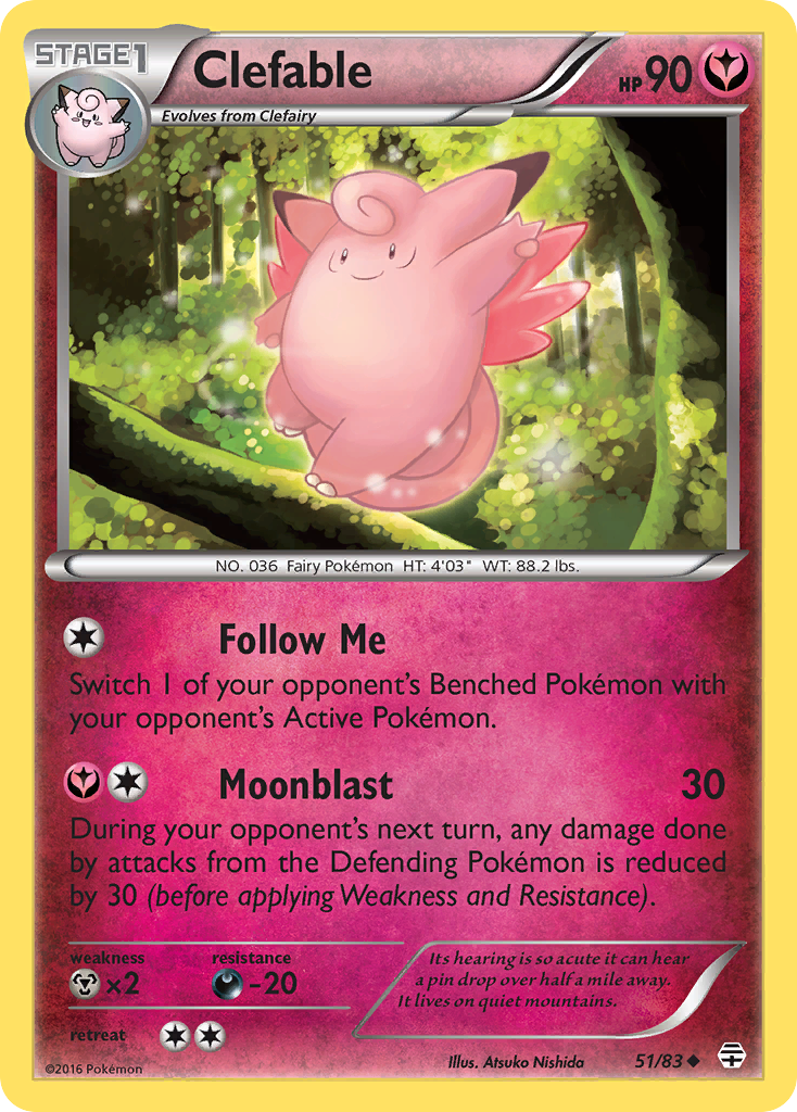 Clefable (51/83) [XY: Generations] | Jack's On Queen