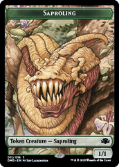 Goblin // Saproling Double-Sided Token [Dominaria Remastered Tokens] | Jack's On Queen