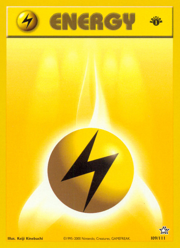 Lightning Energy (109/111) [Neo Genesis 1st Edition] | Jack's On Queen