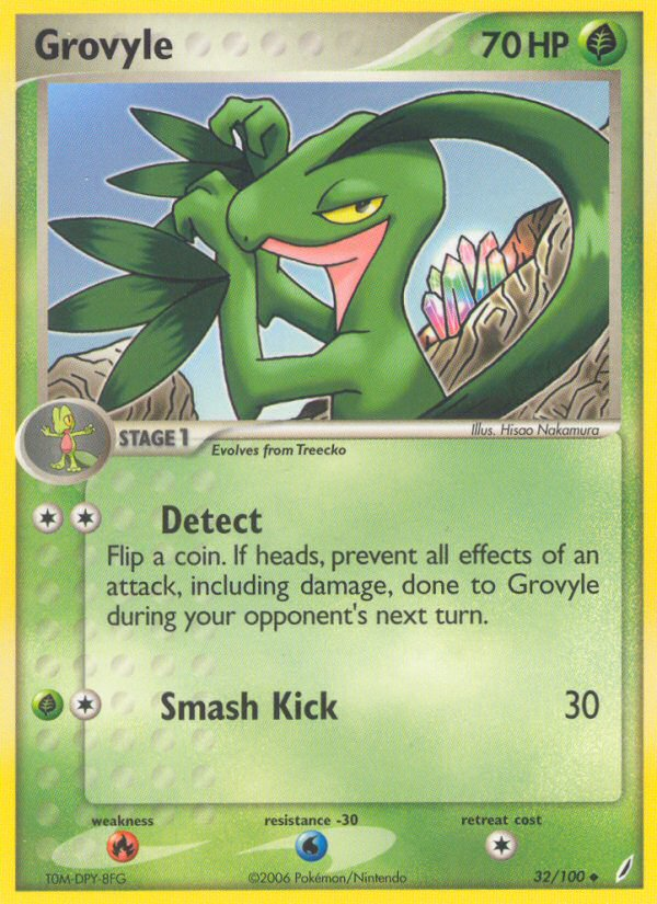 Grovyle (32/100) [EX: Crystal Guardians] | Jack's On Queen