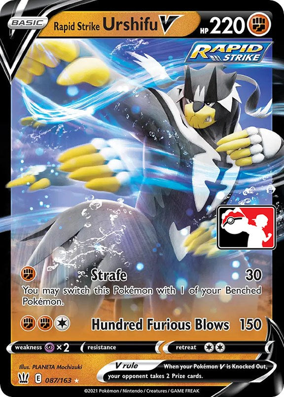 Rapid Strike Urshifu V (087/163) [Prize Pack Series One] | Jack's On Queen