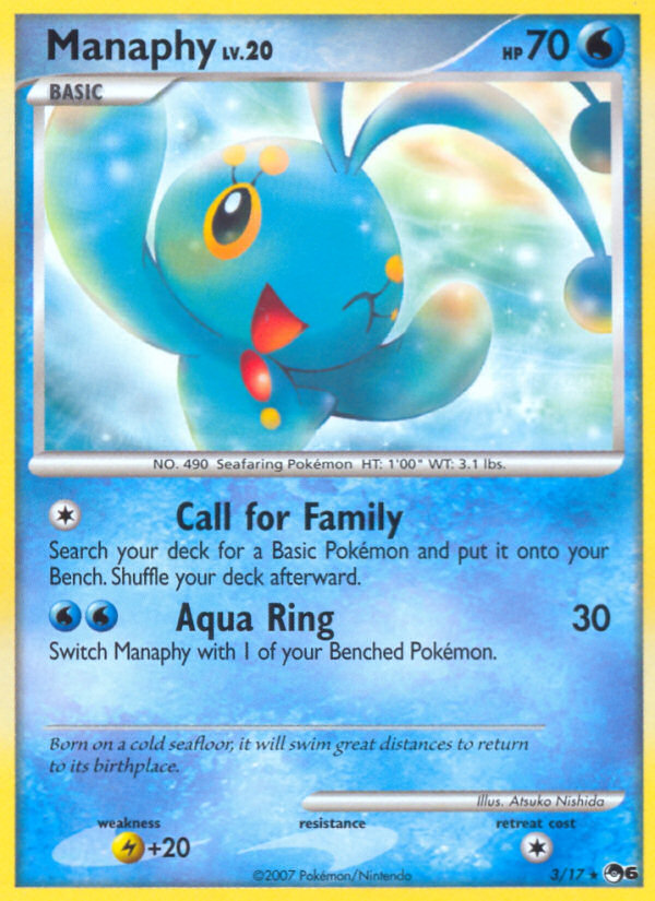 Manaphy (3/17) [POP Series 6] | Jack's On Queen