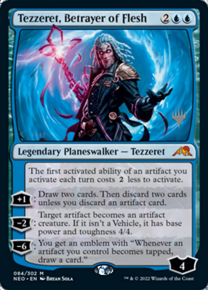 Tezzeret, Betrayer of Flesh (Promo Pack) [Kamigawa: Neon Dynasty Promos] | Jack's On Queen