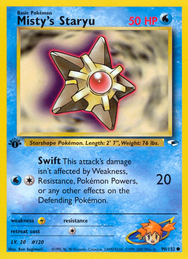 Misty's Staryu (90/132) [Gym Heroes 1st Edition] | Jack's On Queen