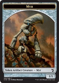 Myr (023) // Thopter (025) Double-sided Token [Commander 2018 Tokens] | Jack's On Queen