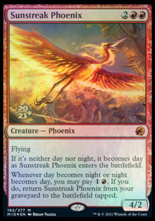 Sunstreak Phoenix [Innistrad: Midnight Hunt Prerelease Promos] | Jack's On Queen