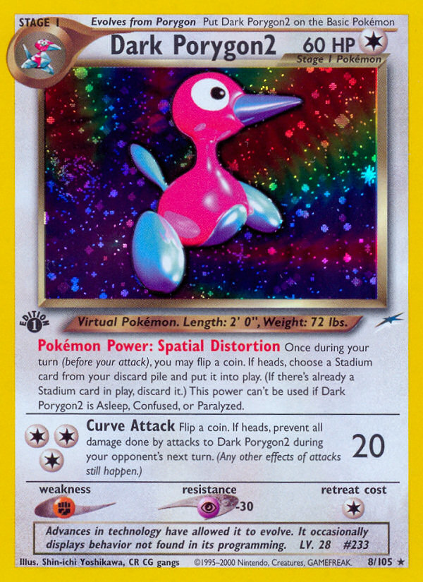 Dark Porygon2 (8/105) [Neo Destiny 1st Edition] | Jack's On Queen