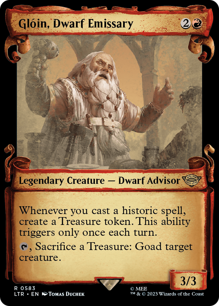 Gloin, Dwarf Emissary [The Lord of the Rings: Tales of Middle-Earth Showcase Scrolls] | Jack's On Queen