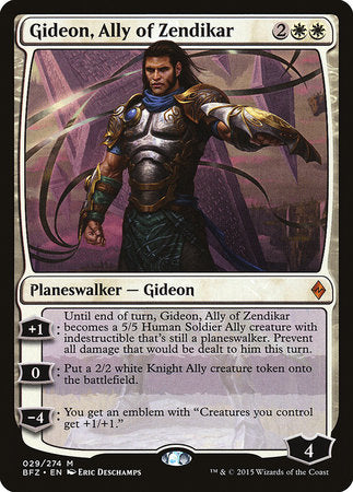 Gideon, Ally of Zendikar [Battle for Zendikar] | Jack's On Queen