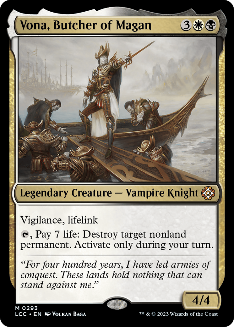 Vona, Butcher of Magan [The Lost Caverns of Ixalan Commander] | Jack's On Queen