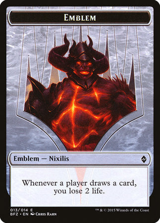 Emblem - Ob Nixilis Reignited [Battle for Zendikar Tokens] | Jack's On Queen