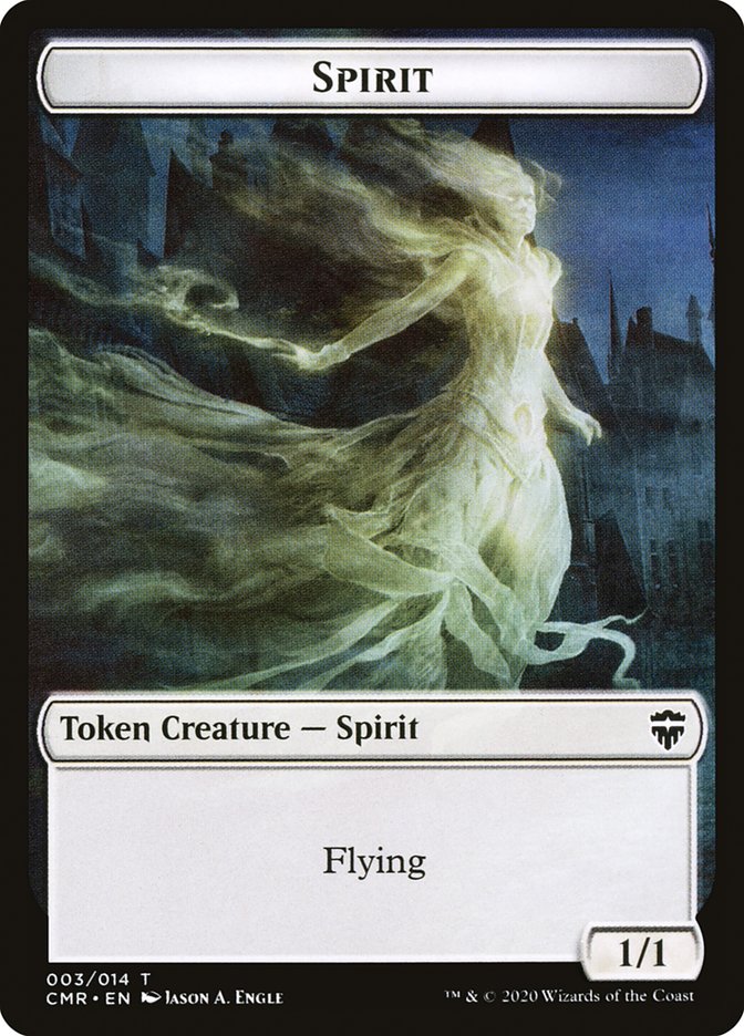 Copy (013) // Spirit Double-sided Token [Commander Legends Tokens] | Jack's On Queen