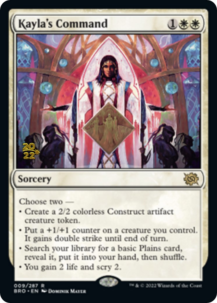 Kayla's Command [The Brothers' War: Prerelease Promos] | Jack's On Queen