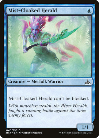 Mist-Cloaked Herald [Rivals of Ixalan] | Jack's On Queen