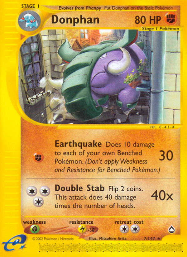 Donphan (7/147) [Aquapolis] | Jack's On Queen