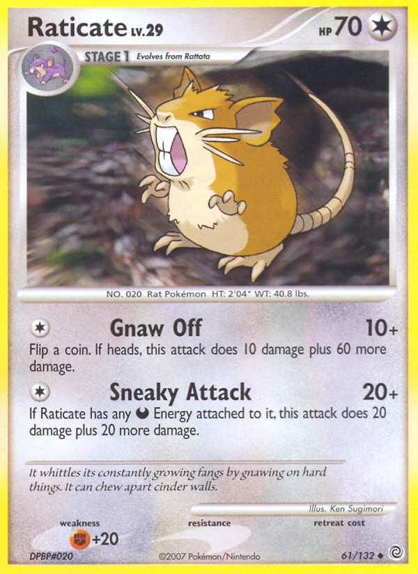 Raticate (61/132) [Diamond & Pearl: Secret Wonders] | Jack's On Queen