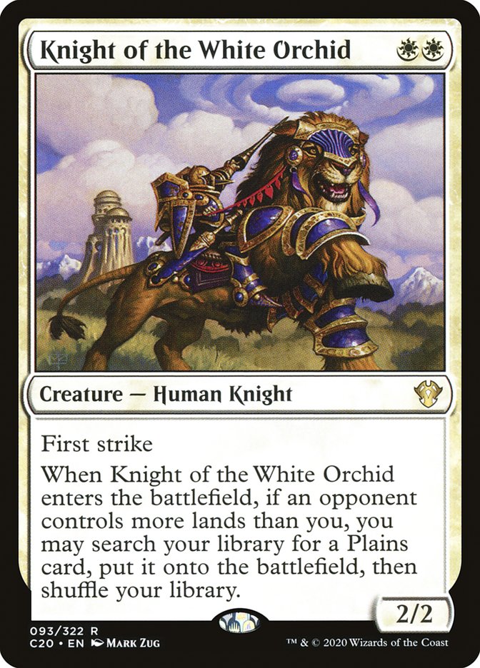 Knight of the White Orchid [Commander 2020] | Jack's On Queen