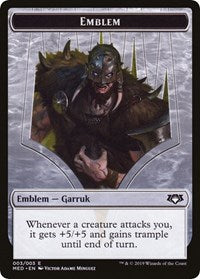 Emblem - Garruk, Apex Predator [Mythic Edition: War of the Spark] | Jack's On Queen