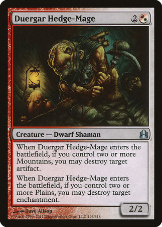 Duergar Hedge-Mage [Commander 2011] | Jack's On Queen