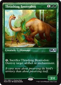 Thrashing Brontodon [Promo Pack: Core Set 2020] | Jack's On Queen