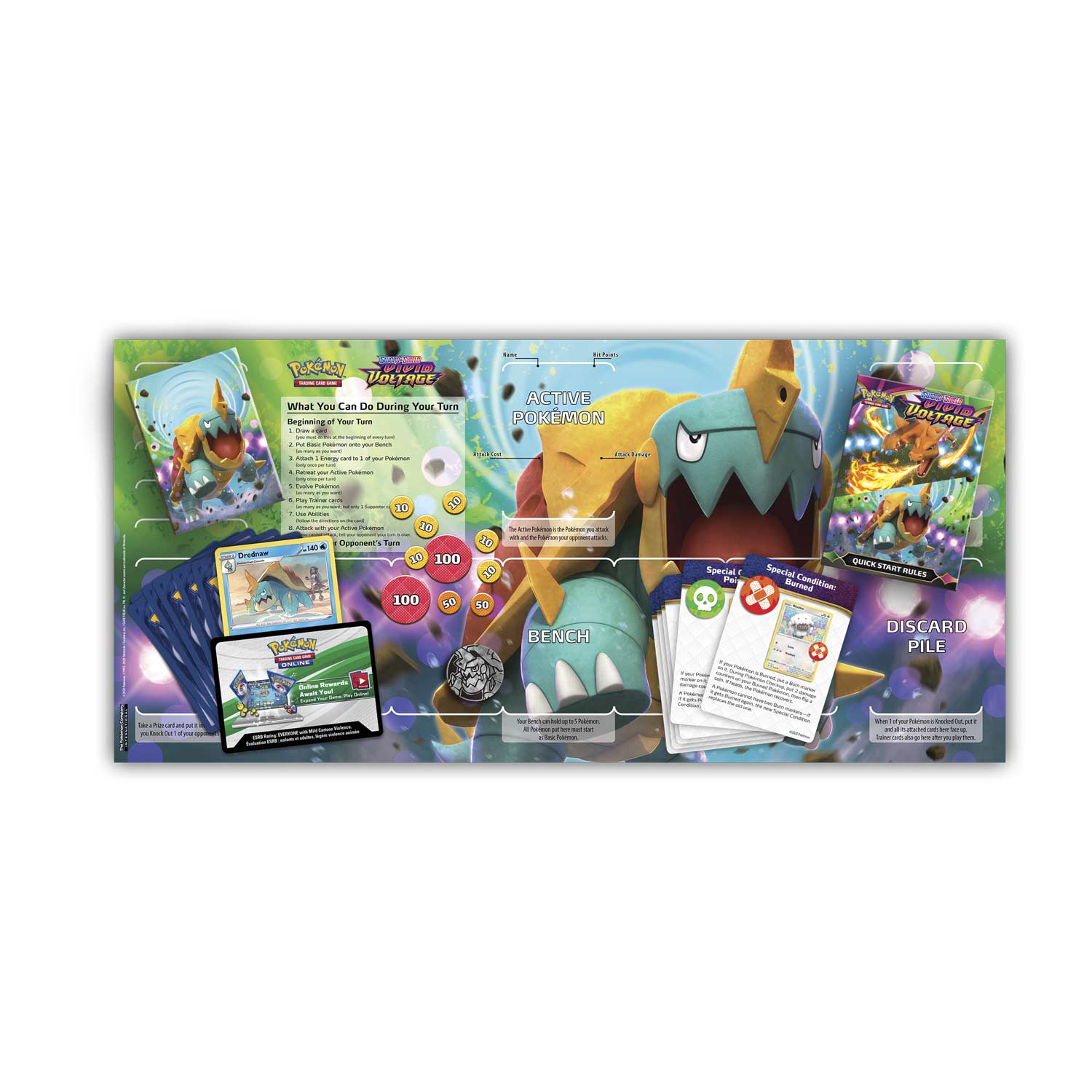 Sword & Shield: Vivid Voltage - Theme Deck (Drednaw) | Jack's On Queen