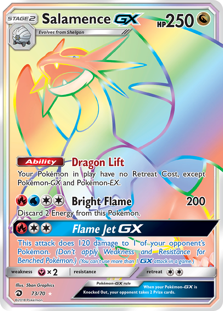 Salamence GX (73/70) [Sun & Moon: Dragon Majesty] | Jack's On Queen