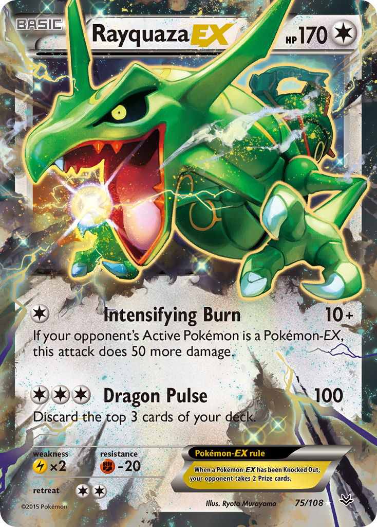 Rayquaza EX (75/108) [XY: Roaring Skies] | Jack's On Queen