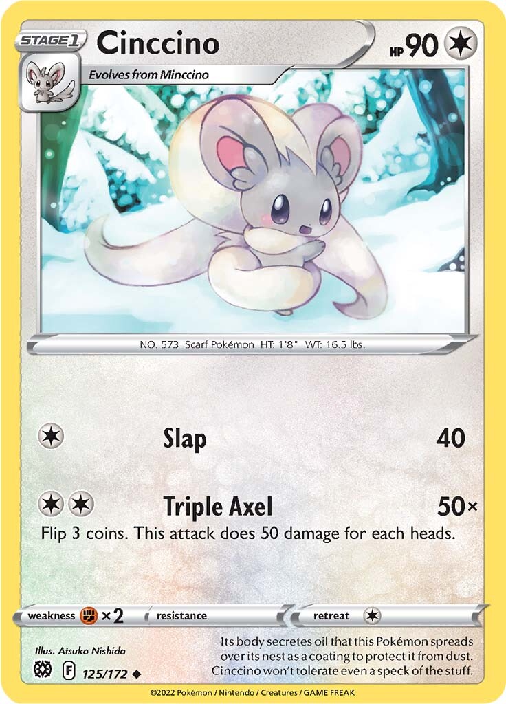 Cinccino (125/172) [Sword & Shield: Brilliant Stars] | Jack's On Queen