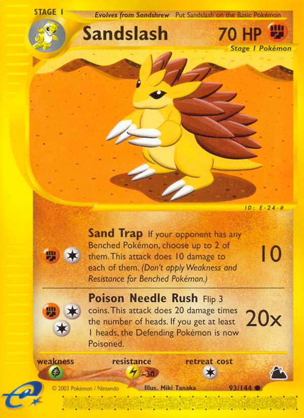 Sandslash (93/144) [Skyridge] | Jack's On Queen