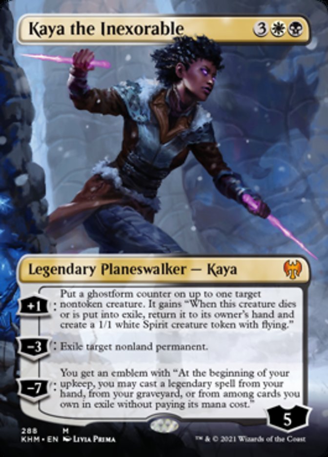 Kaya the Inexorable (Borderless) [Kaldheim] | Jack's On Queen