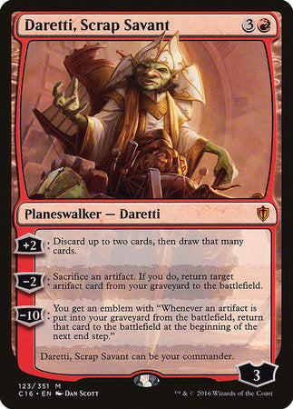 Daretti, Scrap Savant [Commander 2016] | Jack's On Queen