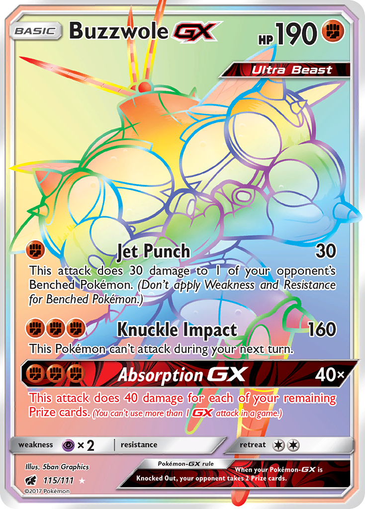 Buzzwole GX (115/111) [Sun & Moon: Crimson Invasion] | Jack's On Queen