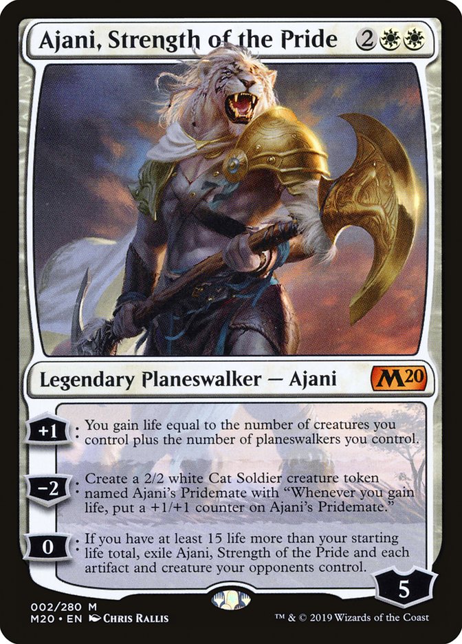 Ajani, Strength of the Pride [Core Set 2020] | Jack's On Queen