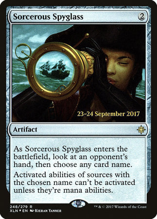 Sorcerous Spyglass [Ixalan Promos] | Jack's On Queen