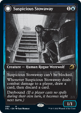 Suspicious Stowaway // Seafaring Werewolf [Innistrad: Double Feature] | Jack's On Queen