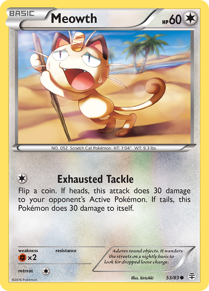 Meowth (53/83) [XY: Generations] | Jack's On Queen