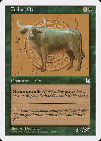 Zodiac Ox [Portal Three Kingdoms] | Jack's On Queen